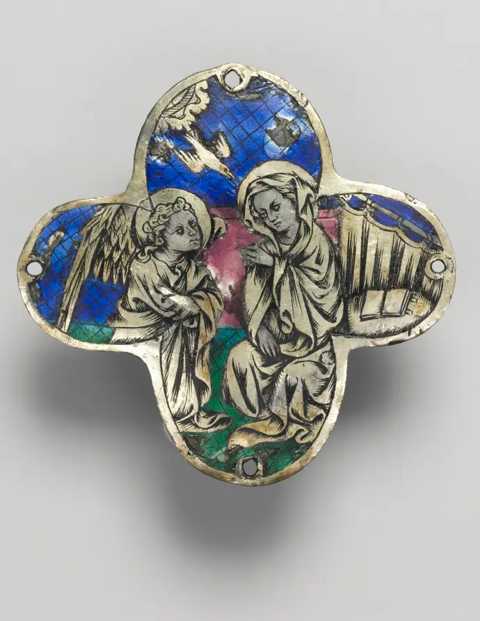 Quatrilobed Plaque: The Annunciation