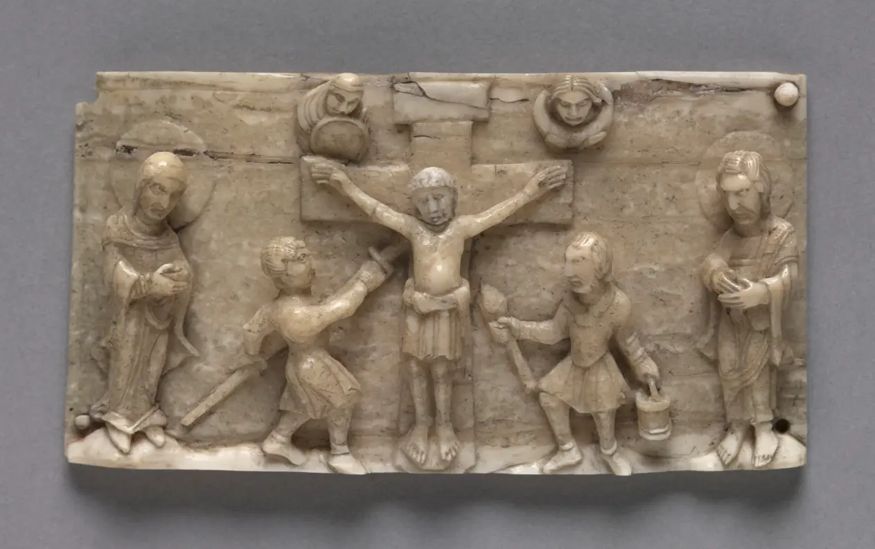 Plaque from a Portable Altar Showing the Crucifixion