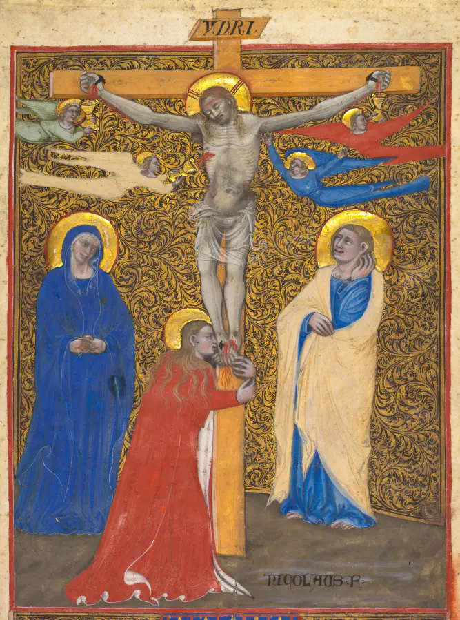 Single Leaf from a Missal: The Crucifixion