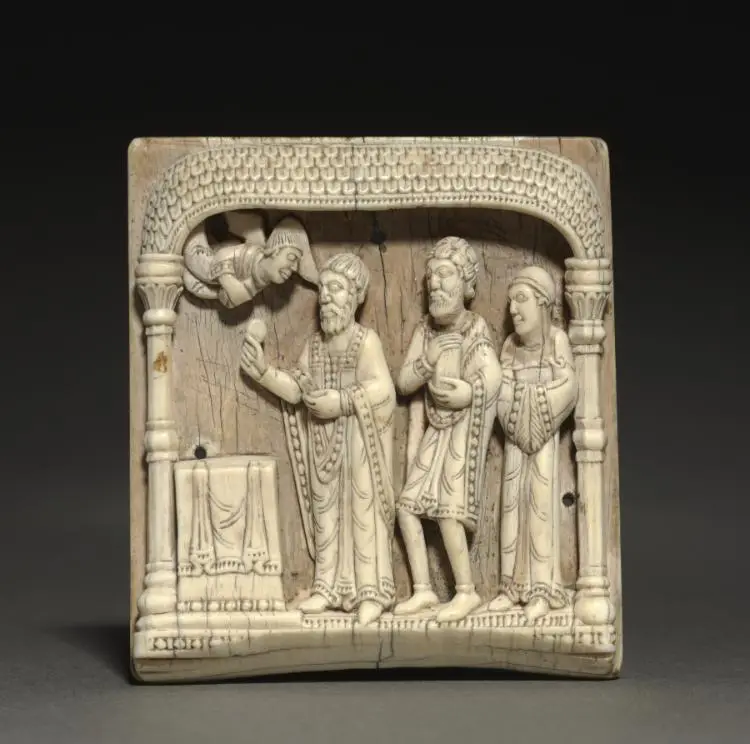Plaque from a Portable Altar: Zacharias at the Altar