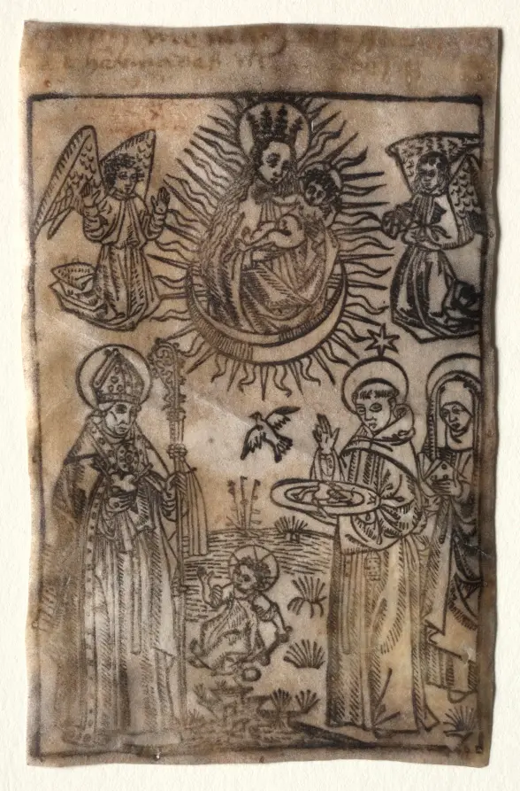Madonna and Child with Three Members of the St. Augustine Order: Saints Augustine, Nicholas and Clara