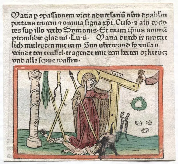 Spiegel Menslicher Behaltnis: The Virgin Mary Overcoming a Devil
