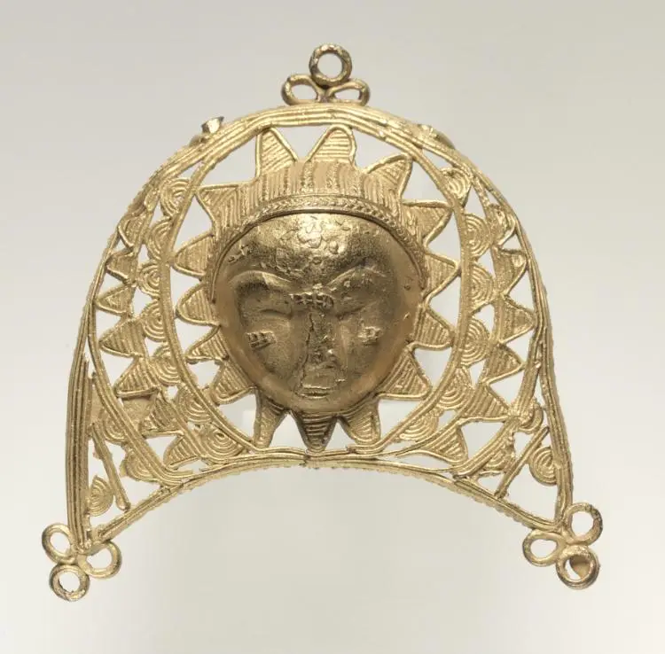 Pendant: Face in Crescent