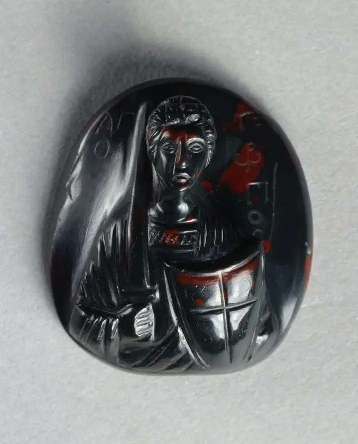 Bloodstone Cameo with Saint George