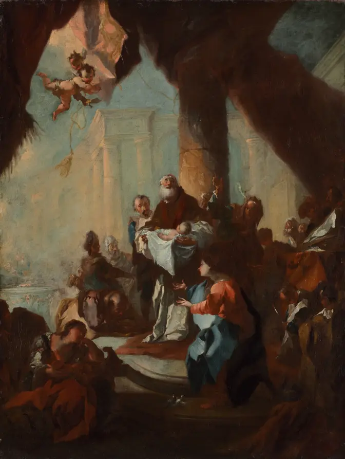 Study for "The Presentation of Christ in the Temple" (for Saint Ulrich, Vienna)