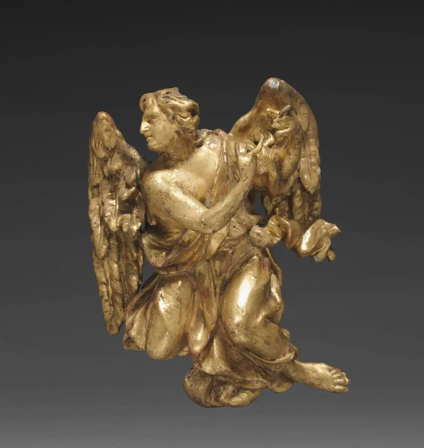 Altarpiece with Relics - Angel, lower right