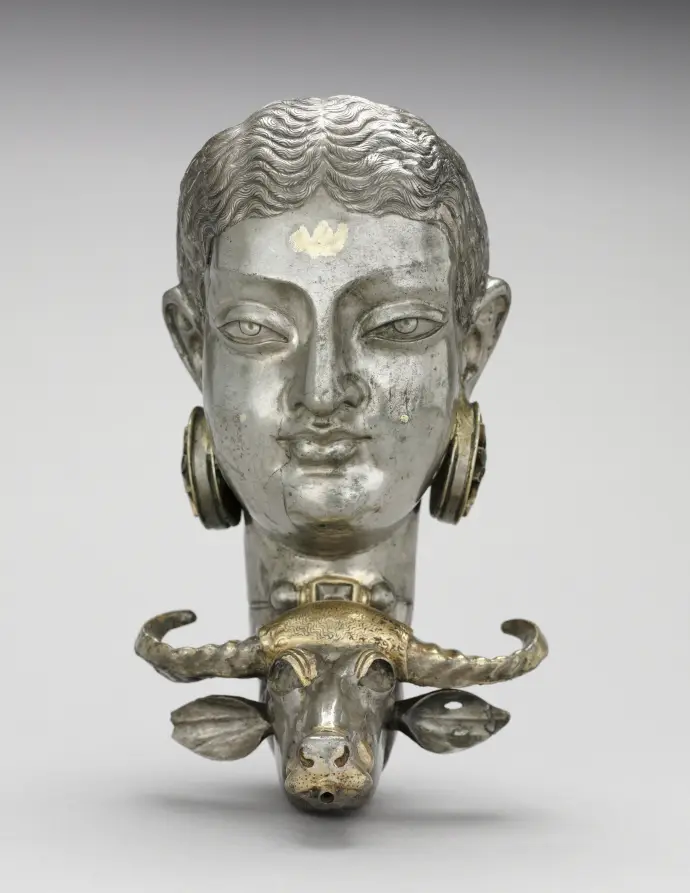 Woman and Water Buffalo Rhyton
