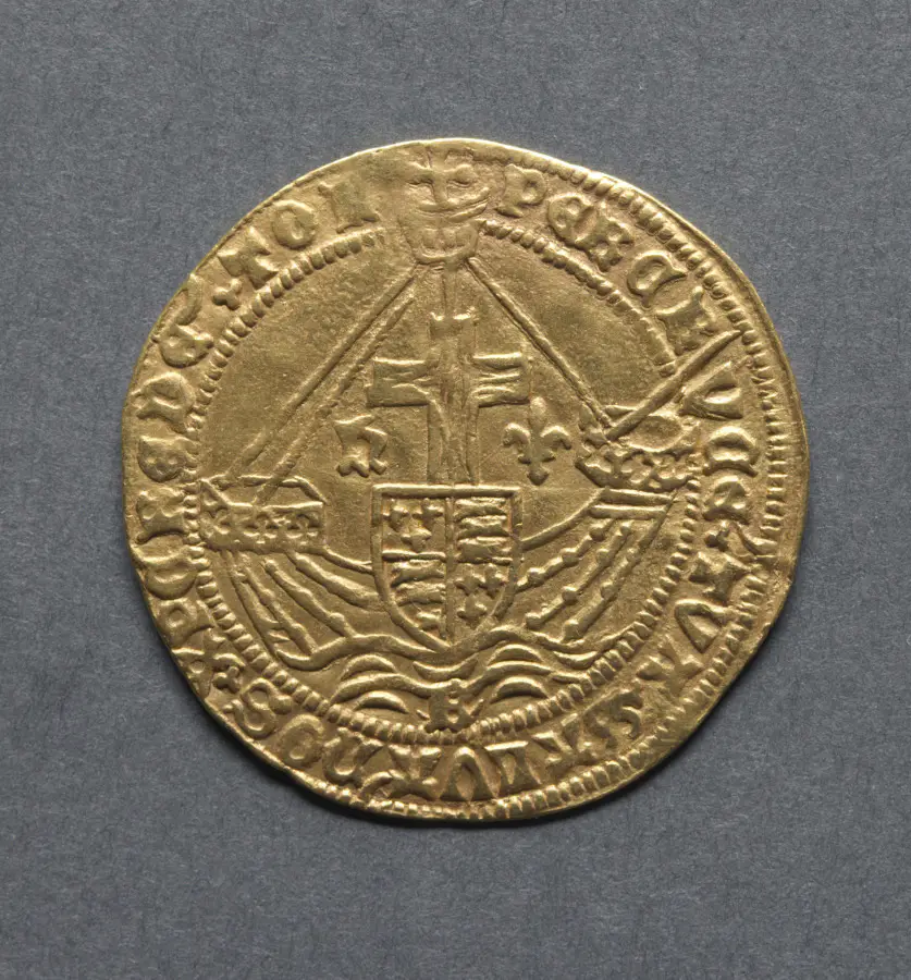 Angel: Ship with Shield of Arms and Cross (reverse)