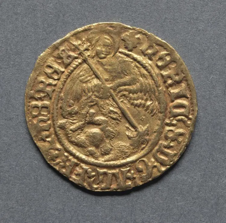 Half Angel: Angel Slaying a Dragon (obverse)