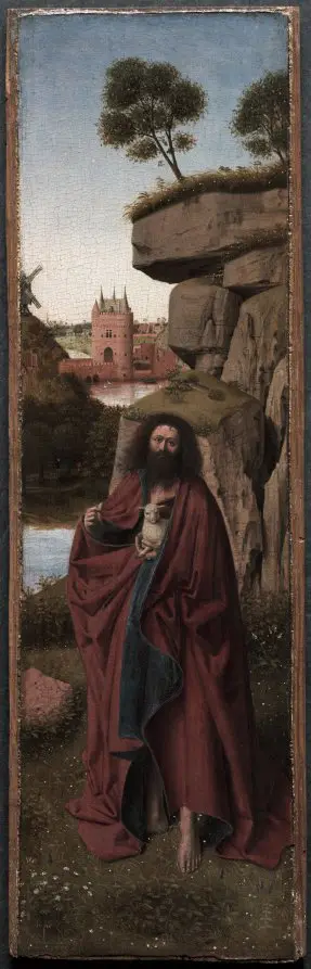 Saint John the Baptist in a Landscape
