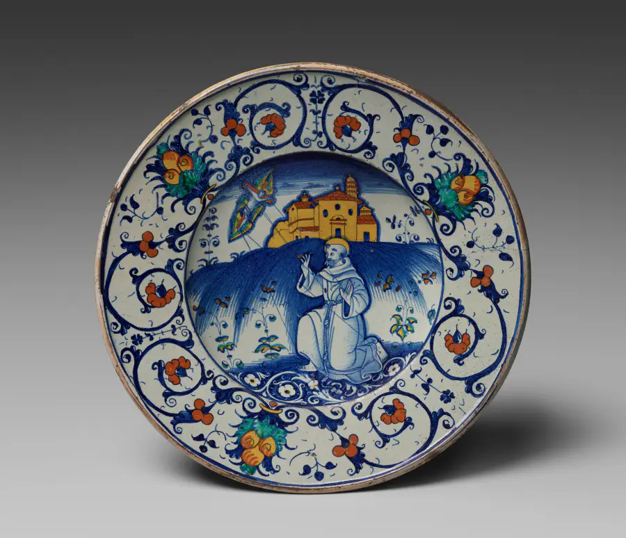 Bowl Depicting Saint Francis Receiving Stigmata