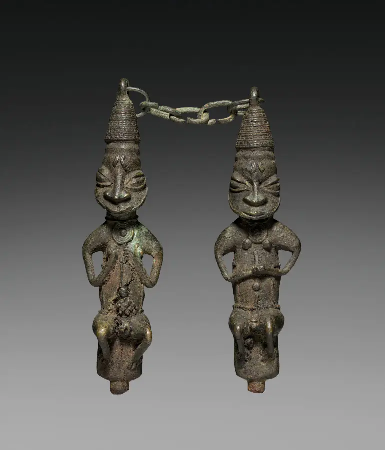Pair of Ritual Staffs (ẹdan Ògbóni)