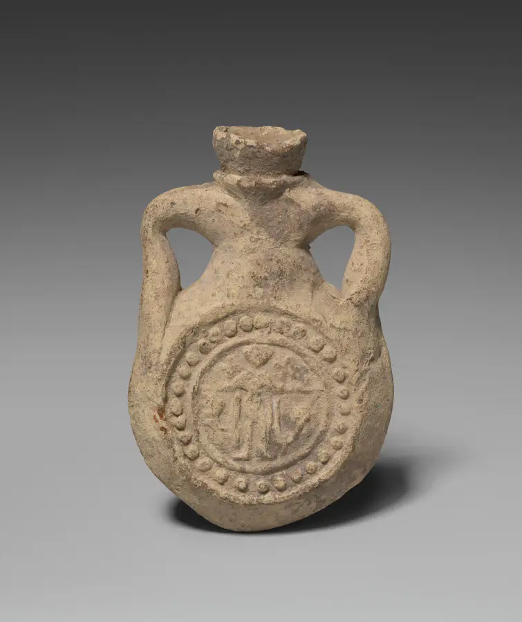 Pilgrim's Flask with Saint Menas
