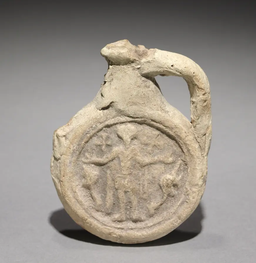 Pilgrim's Flask with Saint Menas