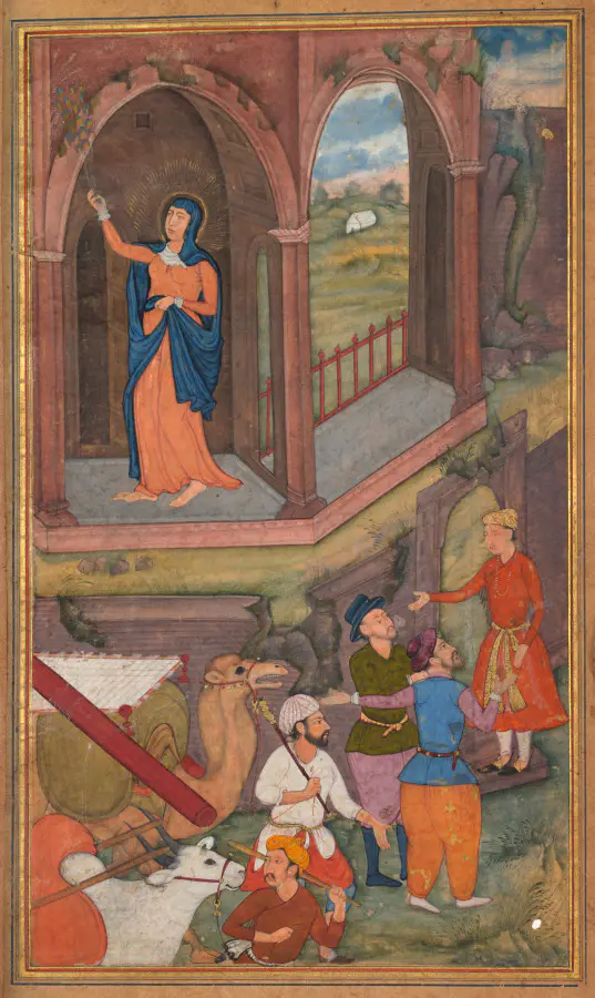 The place of Jesus’s birth (folio 25 recto), from a Mirror of Holiness (Mir’at al-quds) of Father Jerome Xavier
