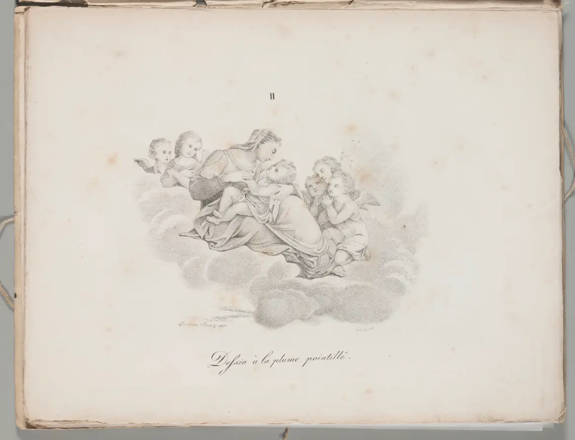 Art of the Lithograph: Madonna and Child on the Clouds, Plate II
