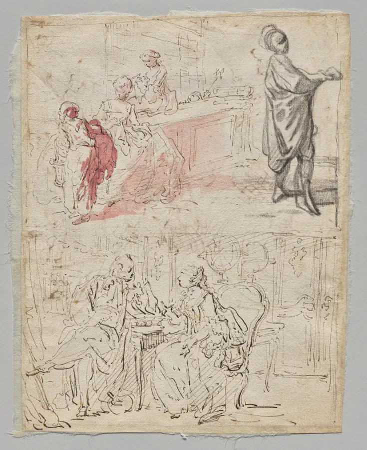 Theatre Scene (recto)