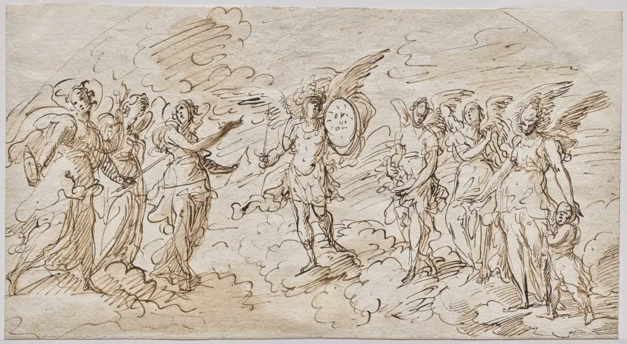 The Seven Archangels (recto)