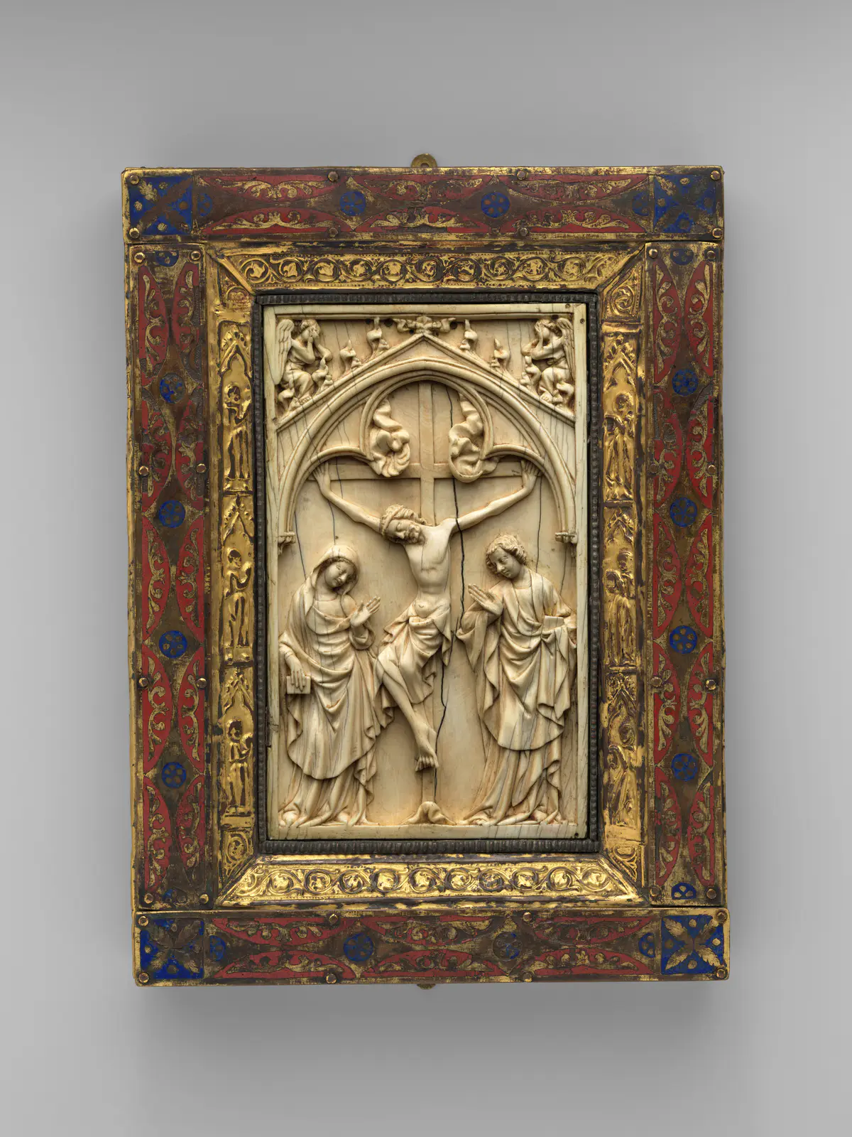 Book Cover with Crucifixion Panel