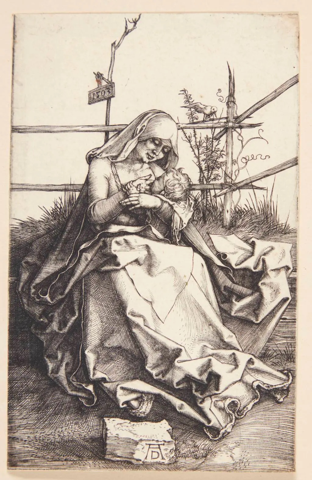 Madonna på græsbænken