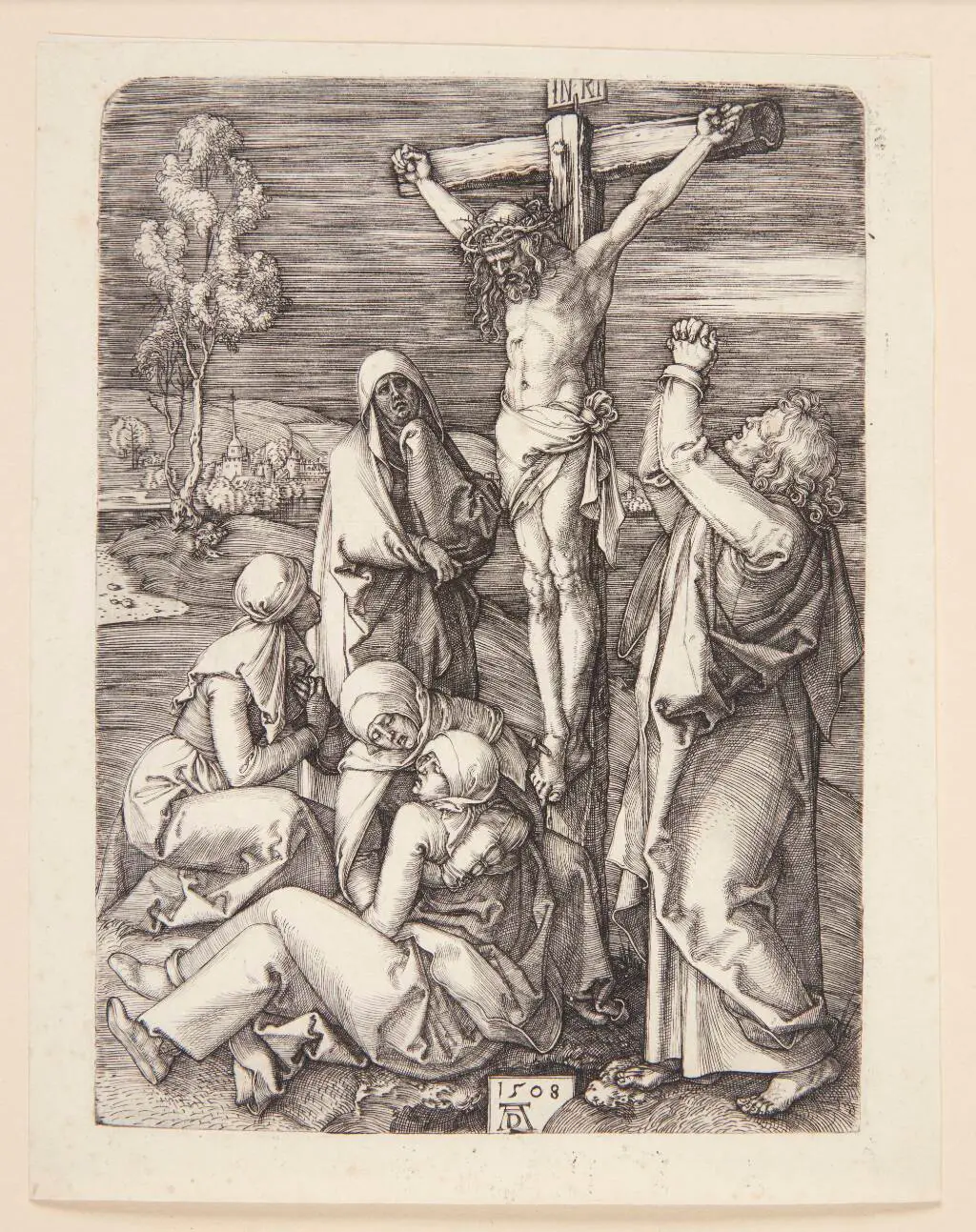 Christus på korset, det større blad