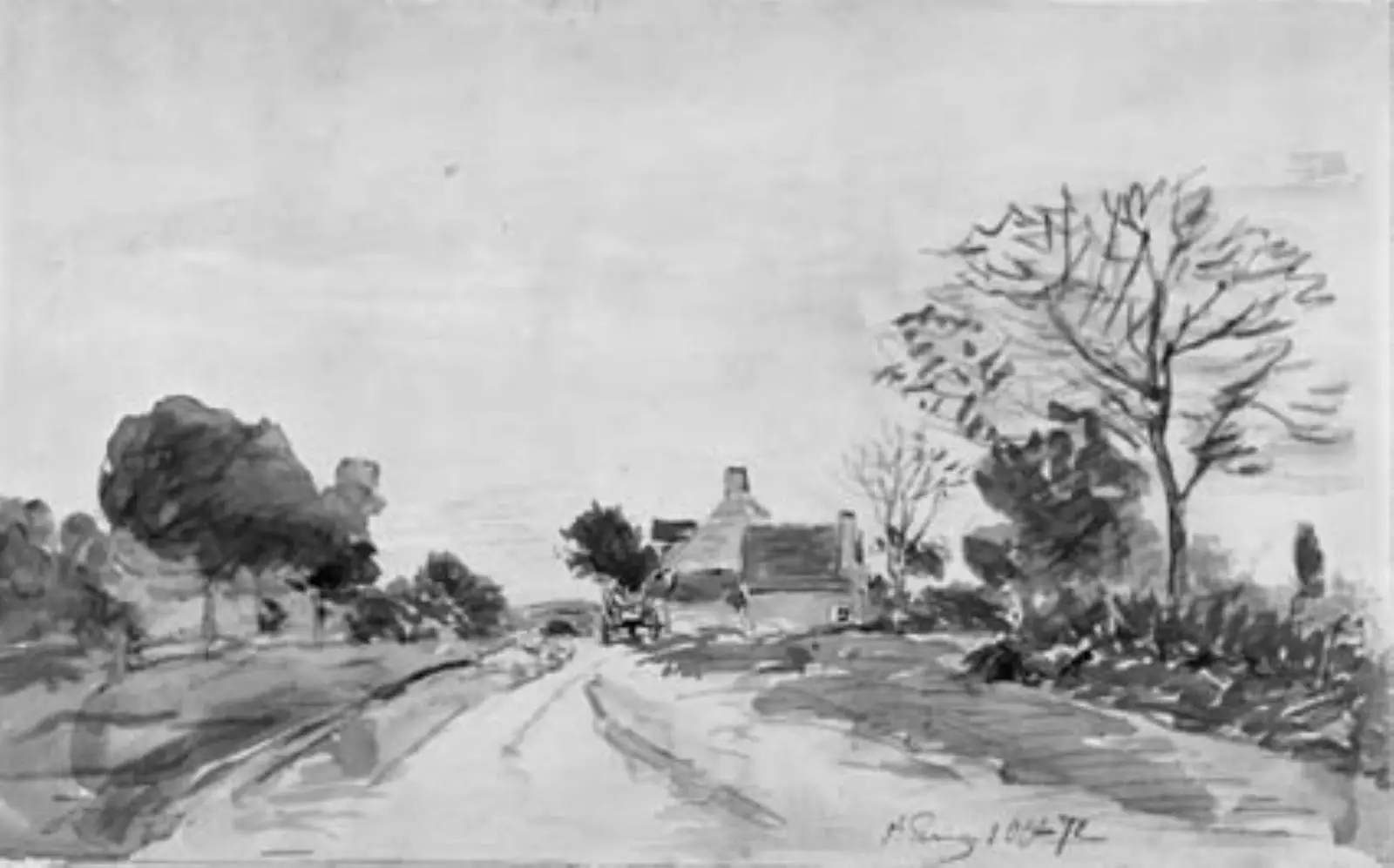 Landevej. Saint-Parize-le-Châtel