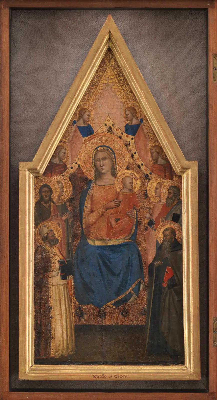 Madonna med Barnet, omgivet af helgener og engle