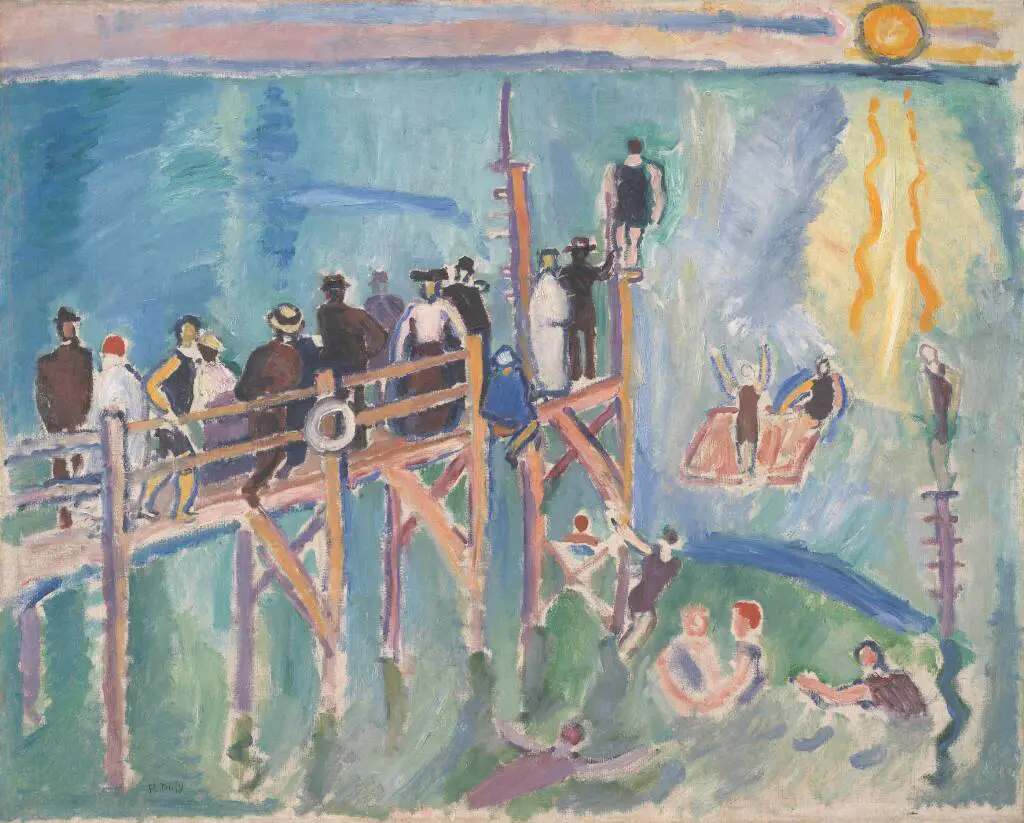 Solglimt på havet ved Sainte-Adresse